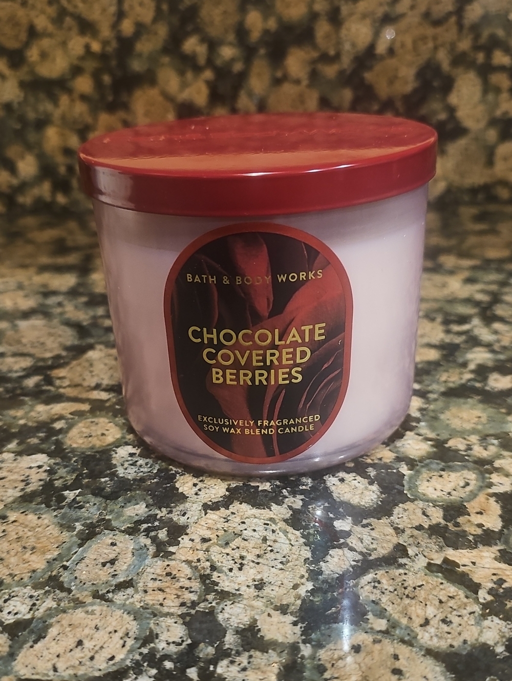 Bath & Body Works Chocolate Covered Berries 3 Wick Candle